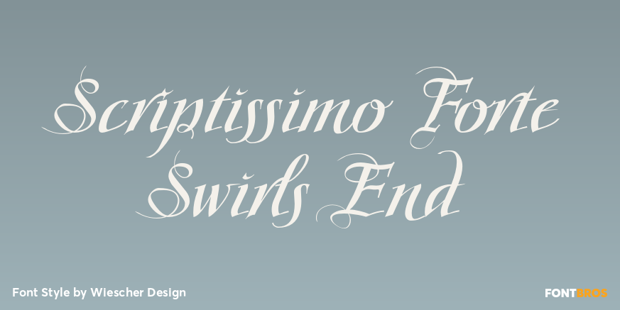 Scriptissimo Forte Swirls End Poster