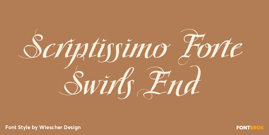 Scriptissimo Forte Swirls End Poster