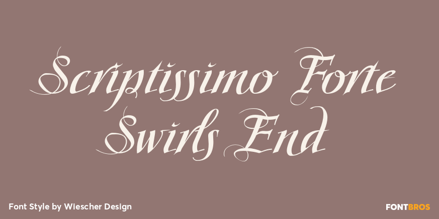 Scriptissimo Forte Swirls End Poster