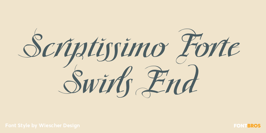Scriptissimo Forte Swirls End Poster