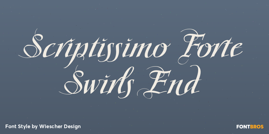 Scriptissimo Forte Swirls End Poster