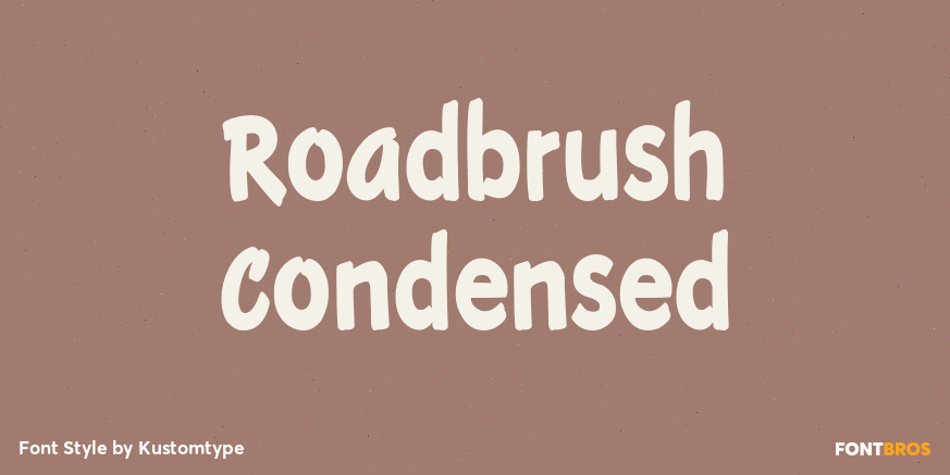 Roadbrush Condensed Font Poster #1