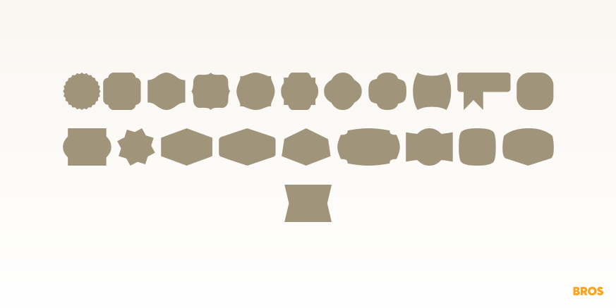 Label Pro XL Black Font Poster #4