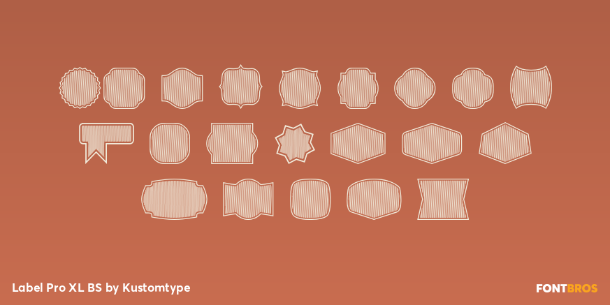Label Pro XL BS Font Poster #1
