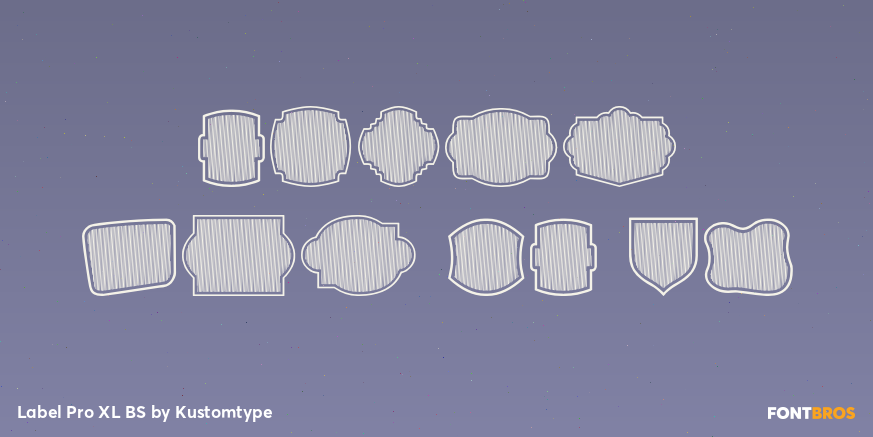 Label Pro XL BS Font Poster #1