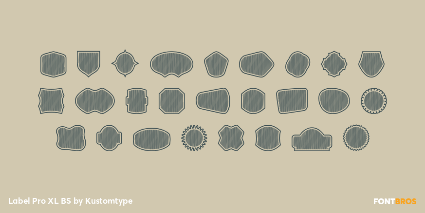 Label Pro XL BS Font Poster #2