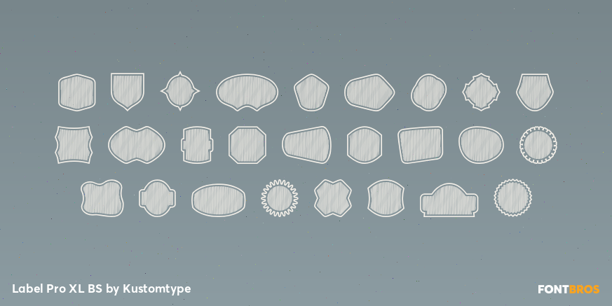 Label Pro XL BS Font Poster #1