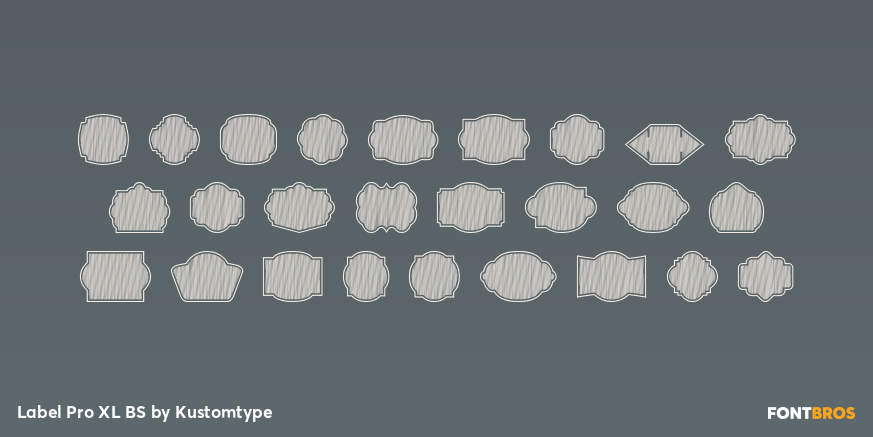 Label Pro XL BS Font Poster #1