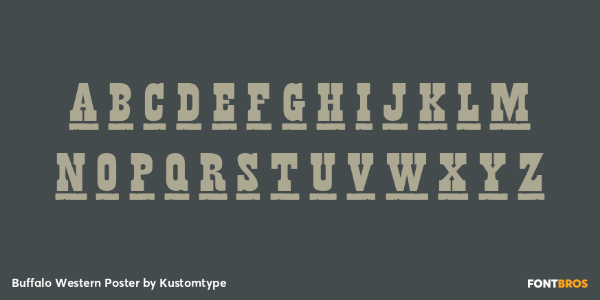 Buffalo Western Poster Font Poster #3
