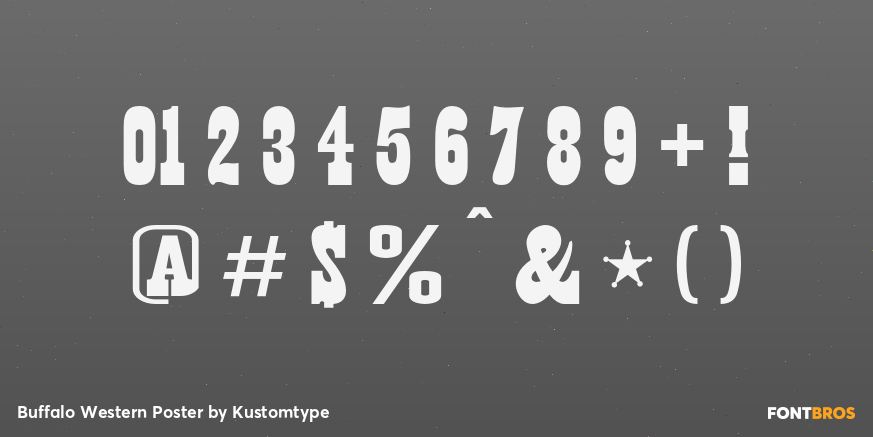 Buffalo Western Poster Font Poster #4