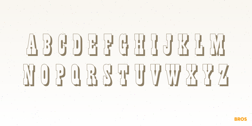 Wood Factory Shadow Font Poster #1