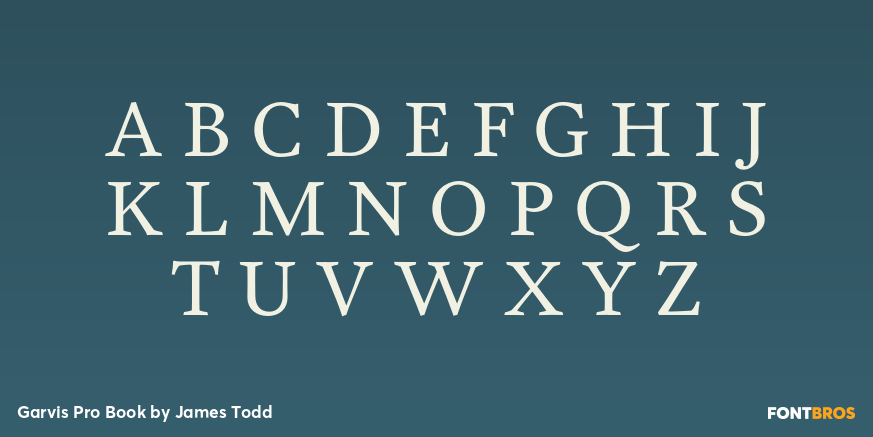 Garvis Pro Book Font Poster #2