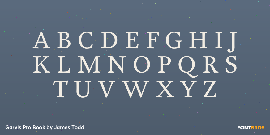 Garvis Pro Book Font Poster #1