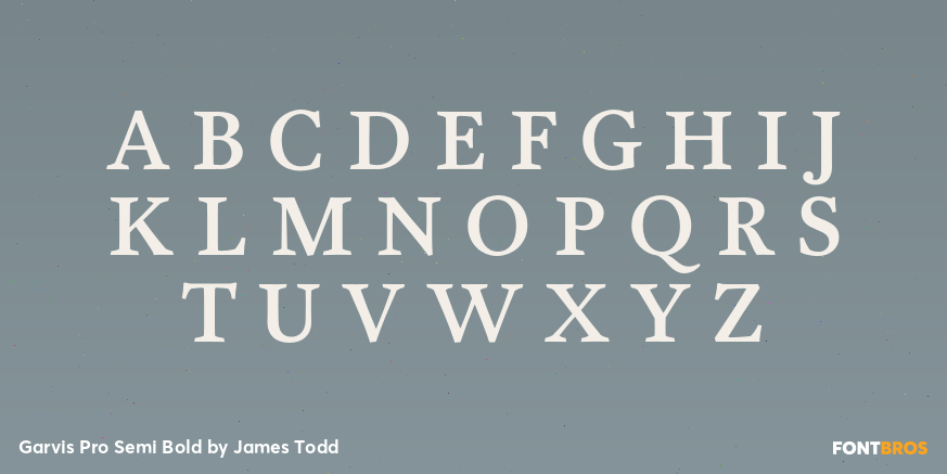 Garvis Pro Semi Bold Font Poster #1