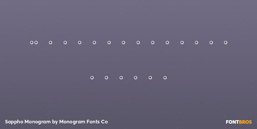 Sappho Monogram Font Poster #4