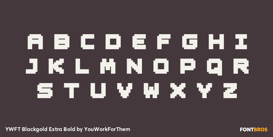 YWFT Blackgold Extra Bold Font Poster #1