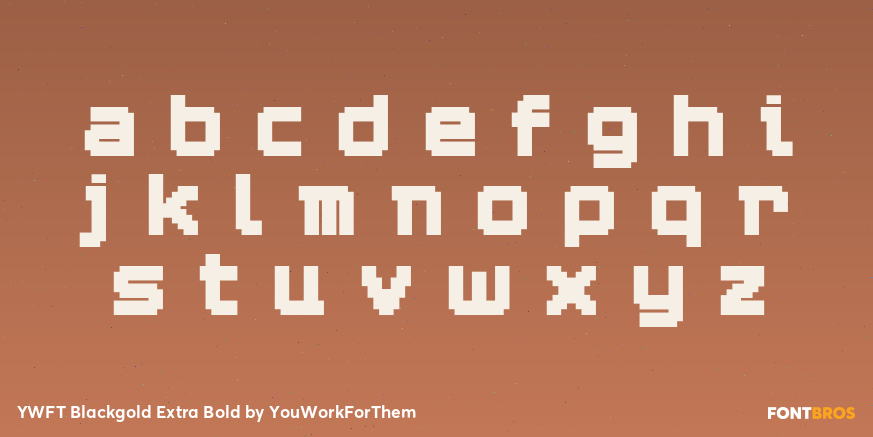 YWFT Blackgold Extra Bold Font Poster #1