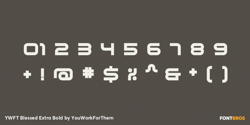 YWFT Blessed Extra Bold Font Poster #4