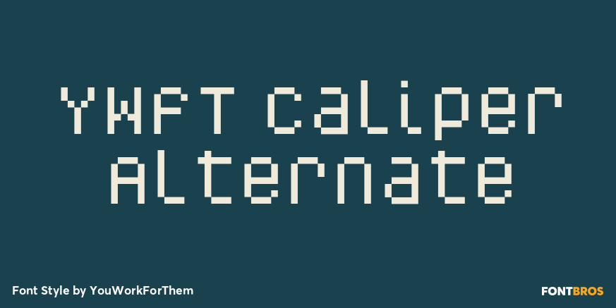 YWFT Caliper Alternate Font Poster #1