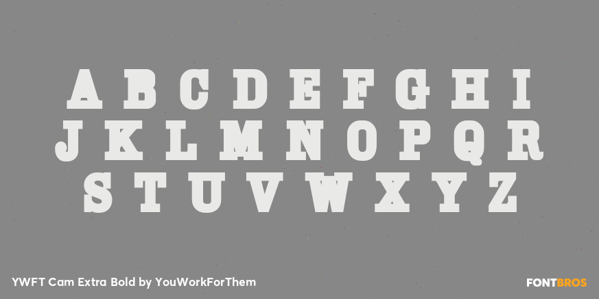 YWFT Cam Extra Bold Font Poster #2