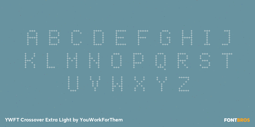 YWFT Crossover Extra Light Font Poster #2
