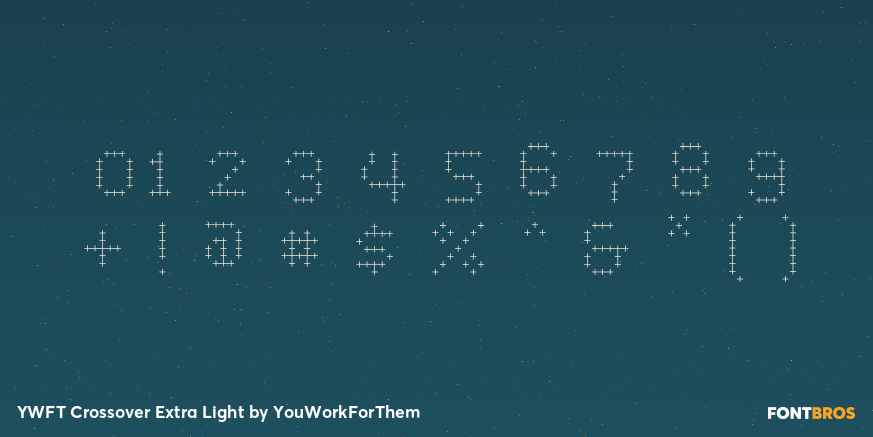 YWFT Crossover Extra Light Font Poster #4