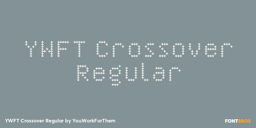 YWFT Crossover Regular Font Poster #1