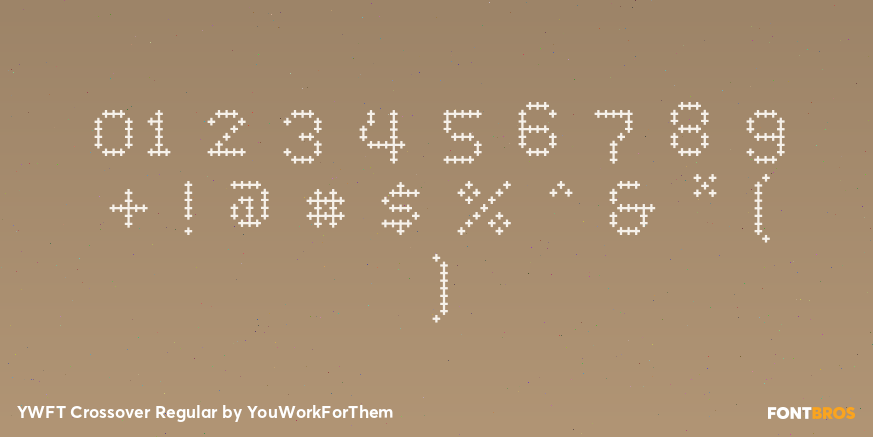 YWFT Crossover Regular Font Poster #4