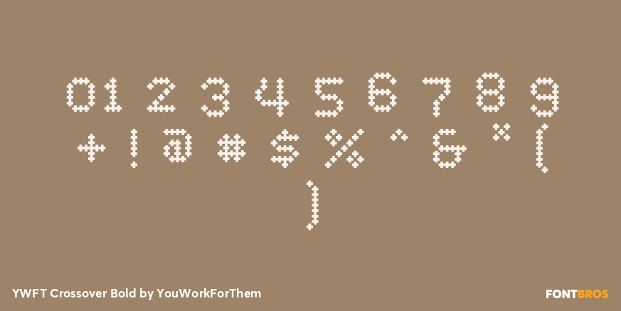 YWFT Crossover Bold Font Poster #1