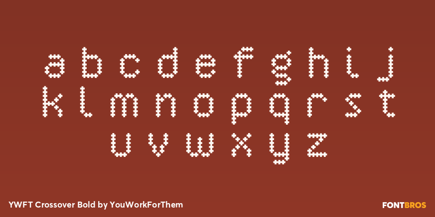 YWFT Crossover Bold Font Poster #3