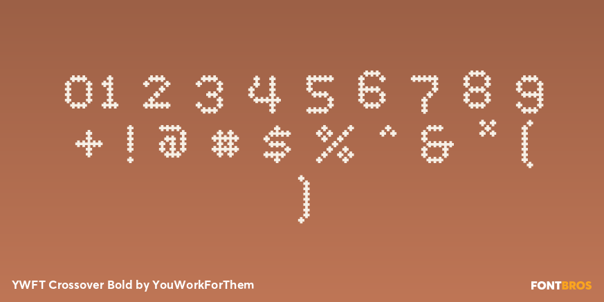 YWFT Crossover Bold Font Poster #4