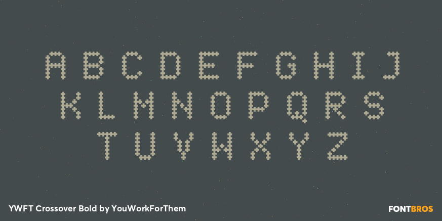 YWFT Crossover Bold Font Poster #1