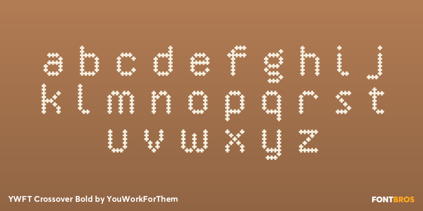 YWFT Crossover Bold Font Poster #1