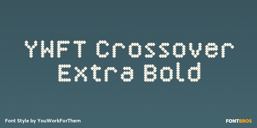 YWFT Crossover Extra Bold Font Poster #1