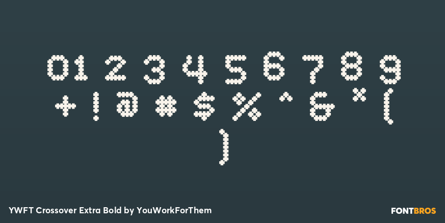 YWFT Crossover Extra Bold Font Poster #4