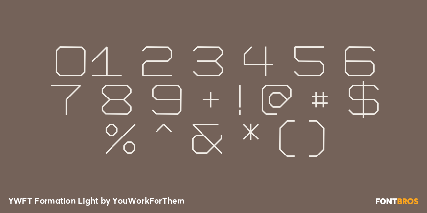 YWFT Formation Light Font Poster #1