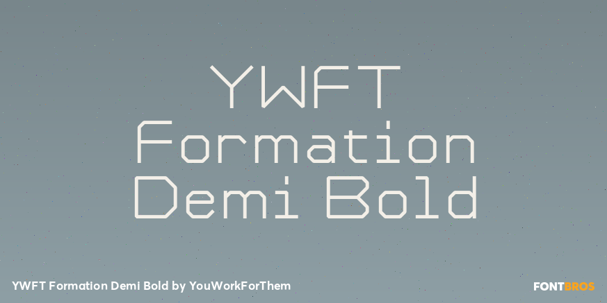 YWFT Formation Demi Bold Poster