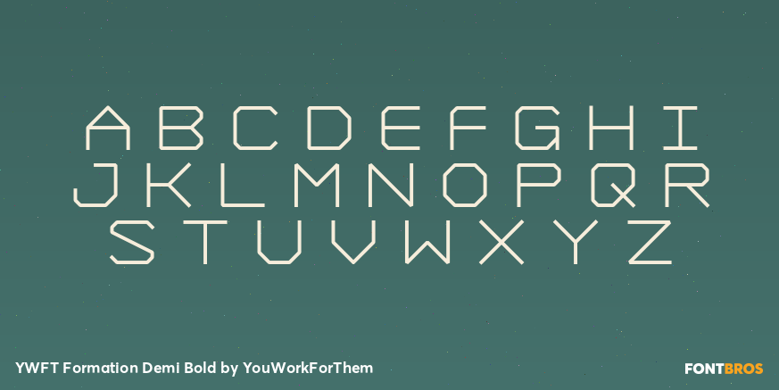 YWFT Formation Demi Bold Font Poster #2
