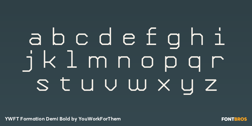 YWFT Formation Demi Bold Font Poster #3