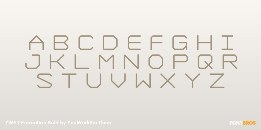 YWFT Formation Bold Font Poster #2