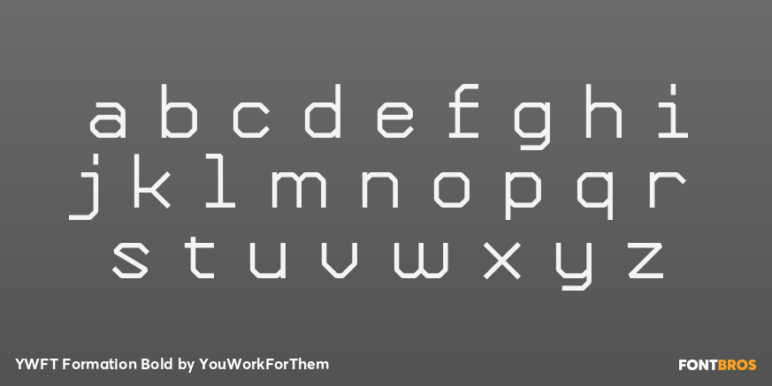 YWFT Formation Bold Font Poster #3