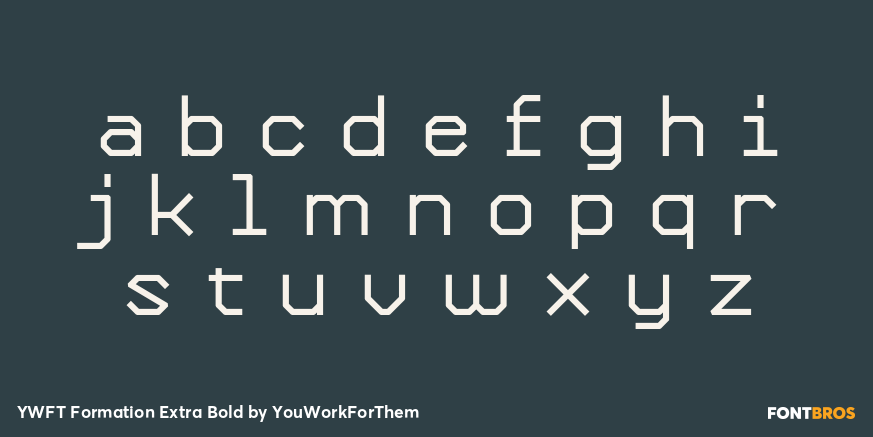 YWFT Formation Extra Bold Font Poster #3