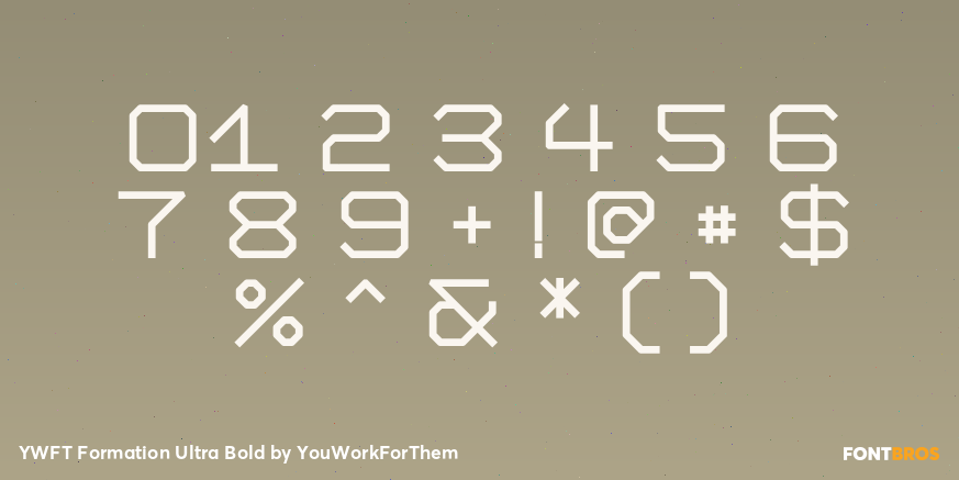 YWFT Formation Ultra Bold Font Poster #1