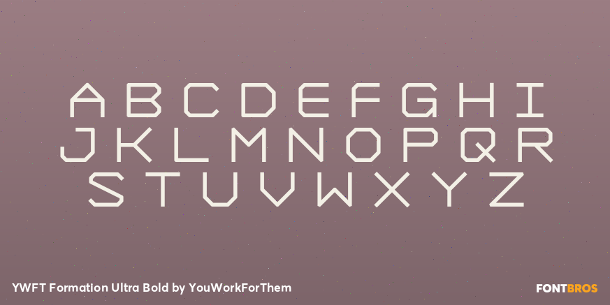 YWFT Formation Ultra Bold Font Poster #2