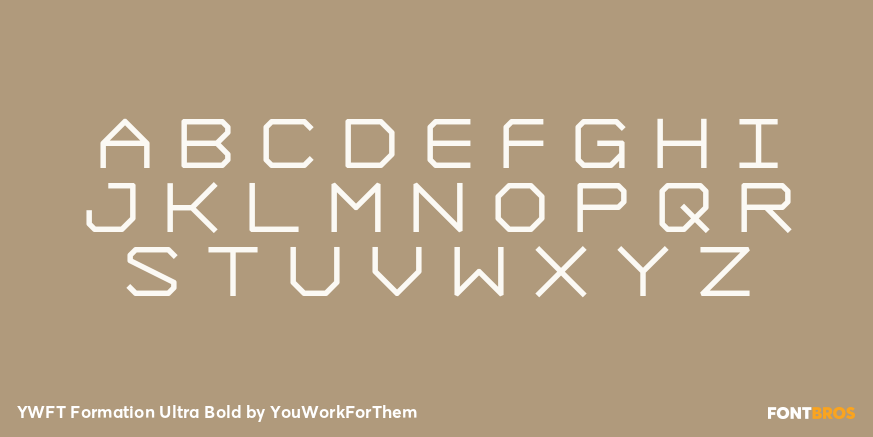 YWFT Formation Ultra Bold Font Poster #1