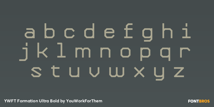 YWFT Formation Ultra Bold Font Poster #1