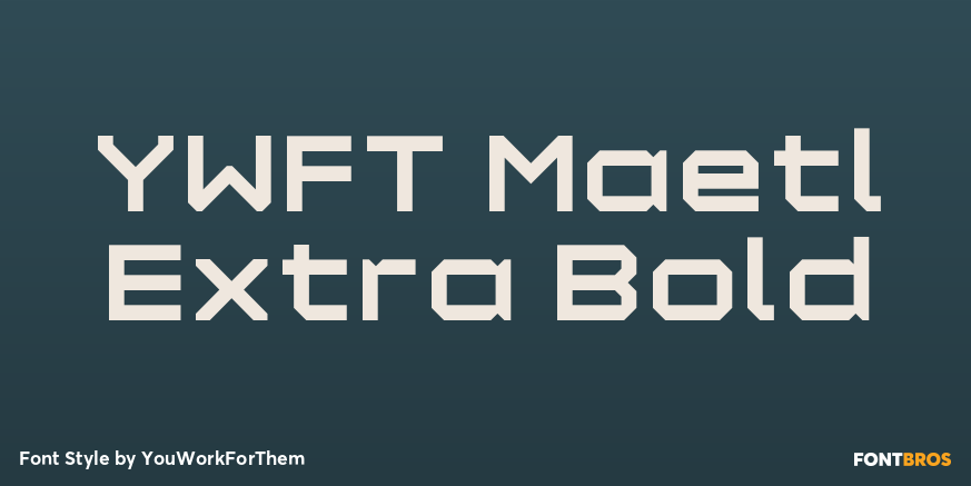 YWFT Maetl Extra Bold Font Poster #1