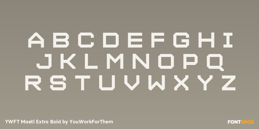 YWFT Maetl Extra Bold Font Poster #1