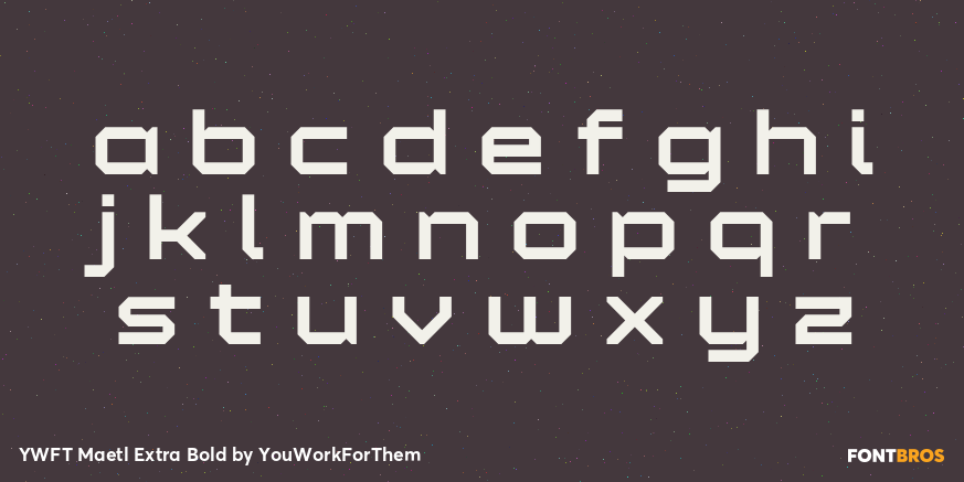YWFT Maetl Extra Bold Font Poster #1