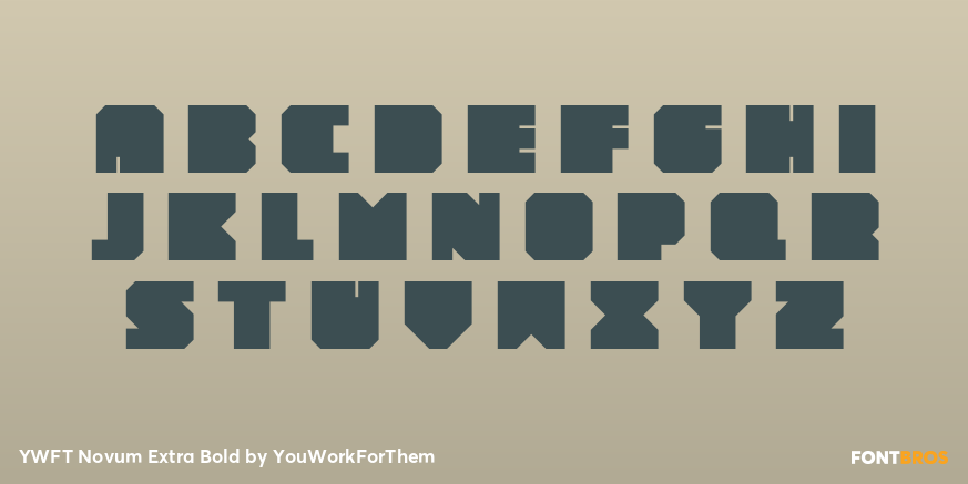 YWFT Novum Extra Bold Font Poster #2